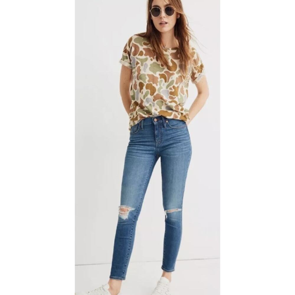 Madewell 9" High Rise Skinny Distressed Crop Size 26